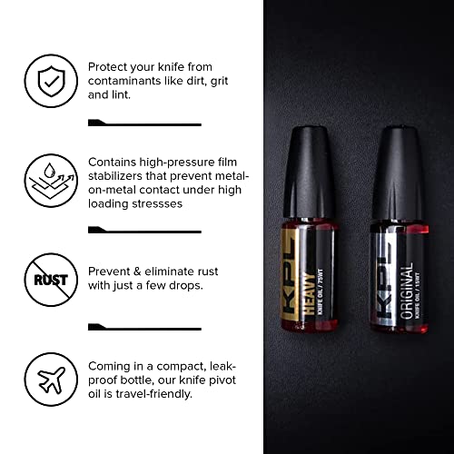 Knife Pivot Lube Heavy + Original Combo Pack Knife Oil for Blades