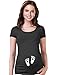 Tstars Maternity Shirts Women Pregnancy Announcement Womens Funny Pregnant T-Shirt Medium Black