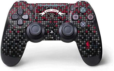Skinit Decal Gaming Skin for PS4 Pro/Slim Controller - Officially Licensed NBA Toronto Raptors Red and Black Digi Design