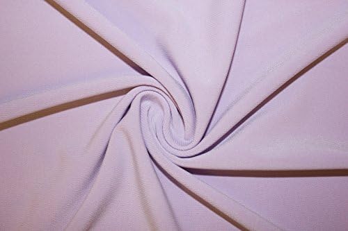 ITY Solid 2-Way Stretch Knit Polyester Lycra Spandex Apparel Craft Dance Dress Fabric 56"-58" Wide By The Yard (Lavender)