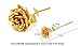 KDLINKS [Special Sale] 24K 6 Inch Gold Foil Rose, Best Valentine's Day Gift, Handcrafted and Last Forever! - Double Size Rose Flower Card