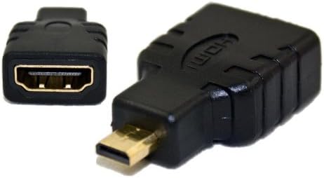 Micro HDMI to HDMI Adapter Converter Adaptor Compatible with Canon PowerShot G7 X / G9 X/IXUS 285 HS, Olympus Stylus 1 E-PL5 - Image 3