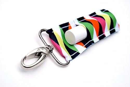 LippyClip Lip Balm Holder for Chapstick (Navy Neon Plaid)
