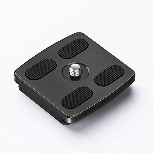 GEEKOTO Camera Tripod Quick Release Plate for Tripod, Aluminum Quick Release Plate with 1/4 Screw