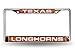 Rico Industries NCAA Texas Longhorns Laser Cut Inlaid Standard Chrome License Plate Frame