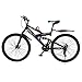 26″ Mountain Bike with Suspension Fork, 21-Speed Mountain Bike with Lightweight High Carbon Steel Frame, Front and Rear Disc Brakes and Quick Release (Black)thumb 2