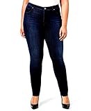 1826 DARK BLUE denim jeans HIGH WAIST WOMENS PLUS SIZE pants SKINNY LEG PL-880