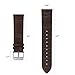 MoKo Watch Band Compatible with Samsung Galaxy Watch 46mm /Gear S3 Frontier, Classic/Galaxy Watch 3 45mm Smartwatch, 22mm Leather Bands Bracelet Sports Strap,Brown