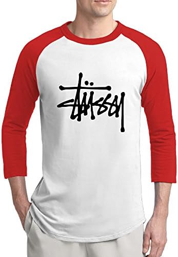 Stussy Logo Raglan Sleeves T Shirt For Men