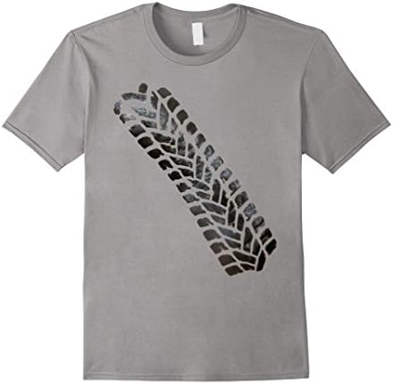 Mens Motorcross Tire Track Dirt Bike Motorcycle T-shirt Large Slate