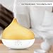 Sterline Ultrasonic Aromatherapy Essential Oil Diffuser, Modern Aroma Humidifier, 300 ml, Cool Mist Therapy with Led Changing Light and 3 Timer Settings, for Home, Office, Yoga Spa, or Bedroom, White