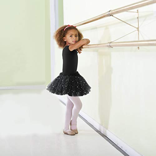 Jane Shine Girls Skirted Leotard, Glitter Dance Tutu Skirted Dress, Short Sleeve Ballet Dancewear for Babies & Girls