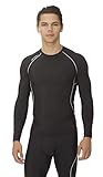 AeroSkin Dry Mens Performance Compression Long Sleeve Running Shirt