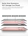iPhone 6s case, iPhone 6 case,KimHee 3 in 1 Ultra Thin Slim Non Slip Design Hybrid Case Metal Textured Grip Anti Slip Skin& A Matte Touch for apple iphone 6s-Rose Gold(4.7inch)