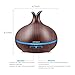 URPOWER 400ml Essential Oil Diffuser Wood Grain Diffuser with Auto Shut-Off, 7 Color Light Aromatherapy Oil Diffuser Humidifier and 4 Timer Settings Humidifiers for Bedroom Officethumb 2