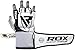 RDX MMA Gloves for Grappling Martial Arts Training, Approved by SMMAF, Open Palm Cowhide Leather With Adjustable Wrist Straps, Gel Sparring Mitts for Muay Thai Combat Punching Kickboxing Cage Fighting