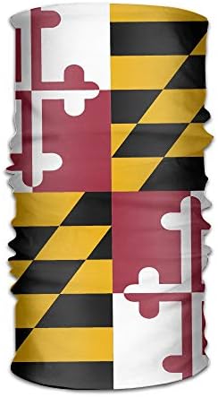 Jxrodekz Headband Bandanas Flag Of Maryland Skull Face Mask Motorcycle Bandana Balaclava Headwear