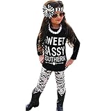 DaySeventh 2PCS Toddler Kids Girls Outfits T-shirt Tops Dress+ Pants Clothes Set