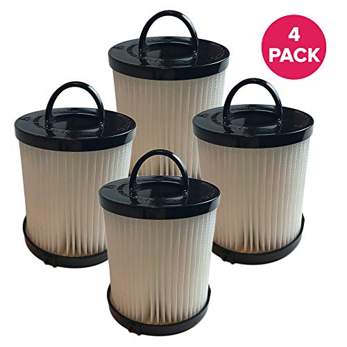 Crucial Vacuum Replacement Vacuum Filter - Compatible With Eureka Part # 67821, 68931, 68931A, EF91, EF-91, EF-91B, DCF-21, DCF21 - Models 4236AZ, 4235AZ, 4236AZ, SA3276AZ, UK4236AZ, UK4237AZ (4 Pack)