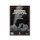 (100) Golden Age Resealable Size Crystal Clear Comic Book Cover Bags by BCW