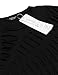Coofandy Men's Hipster Hip Hop Tees Cotton Crewneck Cutout Tees Summer Fashion T Shirt Black Medium