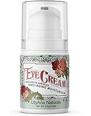 Eye Cream - Eye Cream for Dark Circles and Puffiness, Under Eye Cream, Anti Aging Eye Cream Reduce Fine Lines and Wrinkles, Rosehip and Hibiscus Botanicals - 1.7oz