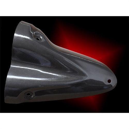 Sato Racing Plain Weave Dry Carbon Fiber Heat Shield for Ducati Diavel (D-DLCB-HS-P)