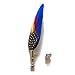 Sunny Home Men's Colorful Feather Handmade Lapel Pin Boutonniere for Suit(Pack of 6)