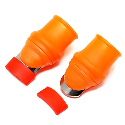 Zehhe Professional Garden Silicone Thumb Knife, Harvesting Plant Knife,Finger Knife Picking for Trim Garden Vegetable Gardening Tools and Also be Your Good Help in Kitchen