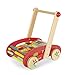 Janod ABC Walking Trolley with Blocks, 16.14 inches Tall, (J05379)