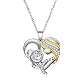 AOBOCO Sterling Silver Pregnant Women Necklace