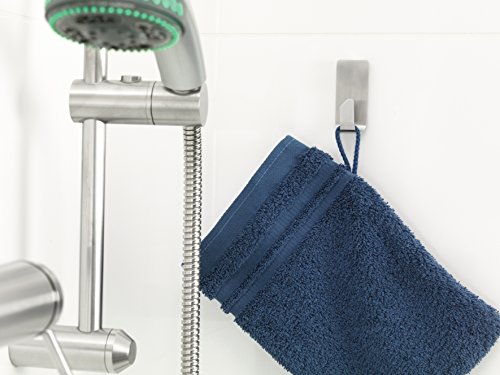 tesa Powerstrips Waterproof Haken Zoom Metall – Wasserfester Klebehaken