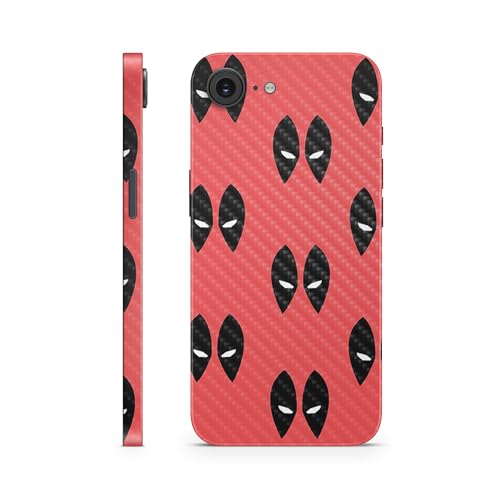 Carbon Fiber Phone Skin Compatible with Apple iPhone 16e - Dead Eyes Pool - Pre…