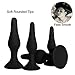 Set of 4 Silicone Toys - Stimulator Trainer Kit for Men - 4 pcs Pack Female Play - Her/Black