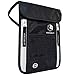 Venture 4th Passport Holder Neck Pouch With RFID Blocking - Concealed Passport Wallet (Black) primary