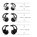 TEEMADE 12 Pieces for Bose Earbuds Replacement Tips Silicone Covers for Bose QC30 QuietControl 30 QC20 SIE2 IE3 Soundsport Wireless Earphones (Black)