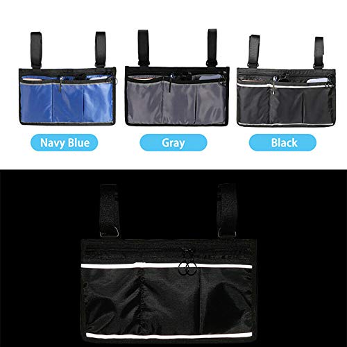 Alexsix Multifunctional Wheelchair Storage Hanging Bag, Large Capacity Waterproof Storage Bag Fits Most Scooters, Walkers, Rollators - Manual, Powered or Electric Wheelchairs