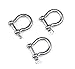 Mxeol Clevis Shackles D Ring Chain Shackle for Towing Stainless Steel 5/16 Inch (Pack of 3)