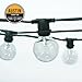 Austin Light Co. Outdoor Commercial String Globe Lights - 24ft - 24 Sockets and Bulbs + 3 Extra Replacement Bulbs. Great for Patio, Party, Restaurant, Home, Bistro, Weddings, backyards.