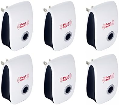 JELLEO Ultrasonic Pest Repeller - 6 Pack Plug In Electronic Repellent for Insects & Rodents - A3501