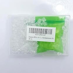 Pzsmocn 200 Pieces/100 Sets M4*6 mm PC Transparent