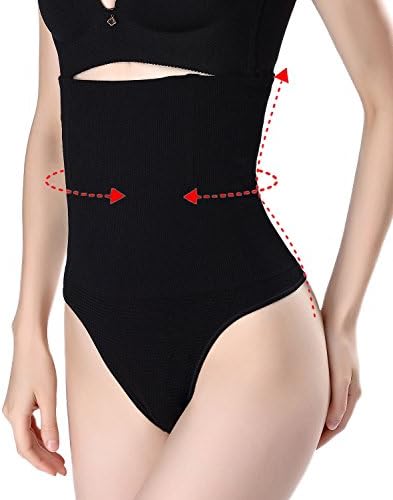 Women's High Waisted Thong Shapewear Tummy Control Panty Waist Cincher