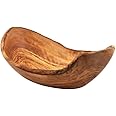 Naturally Med Olive Wood Natural Fruit Bowl/Salad Bowl/Serving Bowl 12.5"
