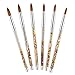 2019 1PC KEMEISI New Design Liquid Glitter Handle 100% Kolinsky Sable Acrylic Nails Round Nail Art Brush Manufacturer Size 8,10,12,14,16,18 (#8)