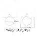 A&J. Womens Punk Club Geometric Dangle Circle Loop Earrings Alloy Drop Earrings