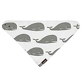 Milkbarn (Zebi Baby) Kerchief Bib - Gray Whale