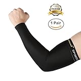 Shinymod Arm Sleeves UV Protection Sleeves for Men Women Youth Arm Warmers Compression Sports Long Sleeves Cycling Hiking Golf Basketball Driving Fishing Tattoo Covers Elbow Sleeves 1 Pairs
