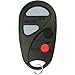 KeylessOption Key Fob Replacement for 2000 2001 2002 2003 2004 Nissan Sentra Maxima Remote, 4-Button NHVBU427, Programming Guide Included
