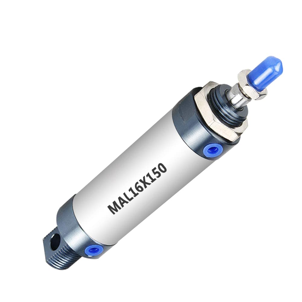 Photo 1 of Beduan Pneumatic Mini Air Cylinder MAL 16 x 150 Screwed Piston Rod Dual Action 16mm Bore 150mm Stroke