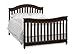 Full Size Conversion Kit Bed Rails for LaJobi's Babi Italia Asheville, Eastside, Hamilton, Harrington, Mayfair, Middleton, Midland, Parkland and Parrish Cribs (Merlot)